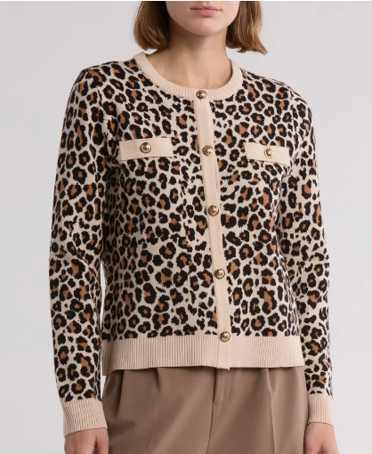 weekly styled look with this leopard print cardigan by in design