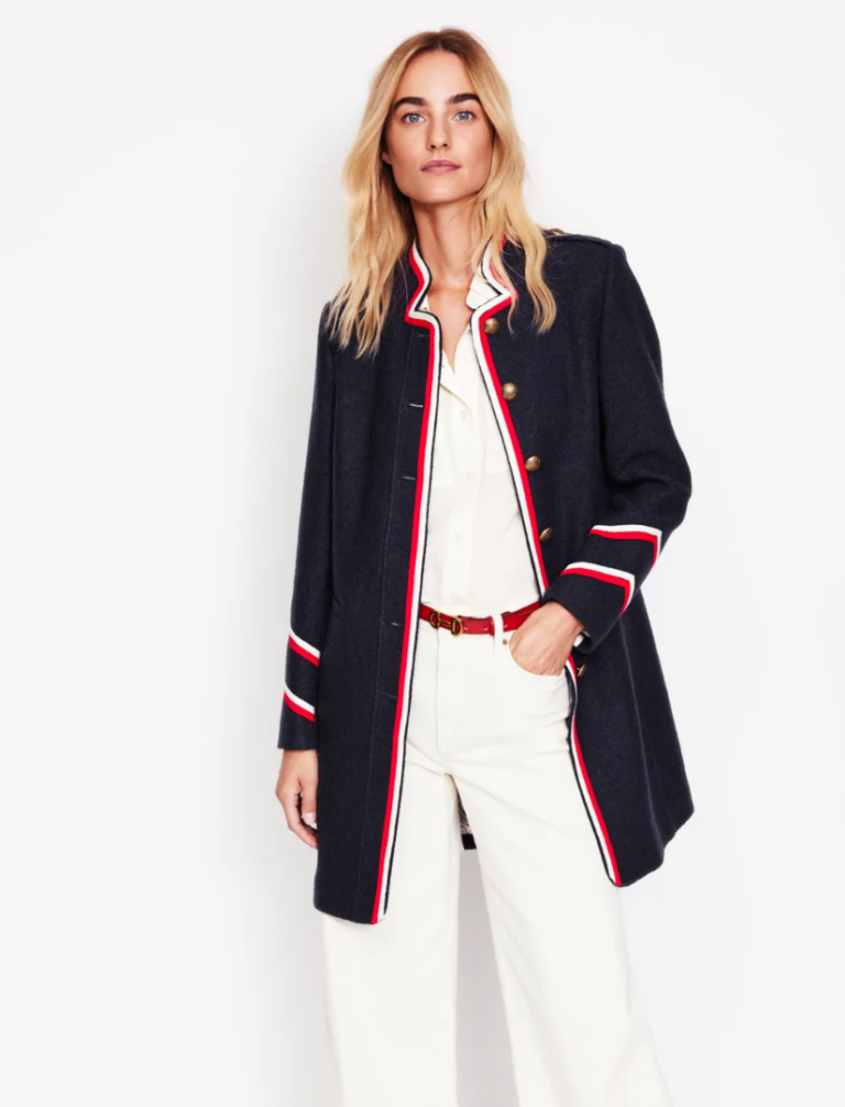 Boden Hamilton Tipped Coat