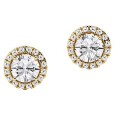 what to wear, Saks Fifth Avenue Collection
14K Gold & 0.64-3.51 TCW Lab-Grown Diamond Halo Stud Earrings, diamond halo earrings